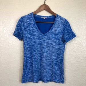 GAP blue short sleeve tee shirt v neck pocket